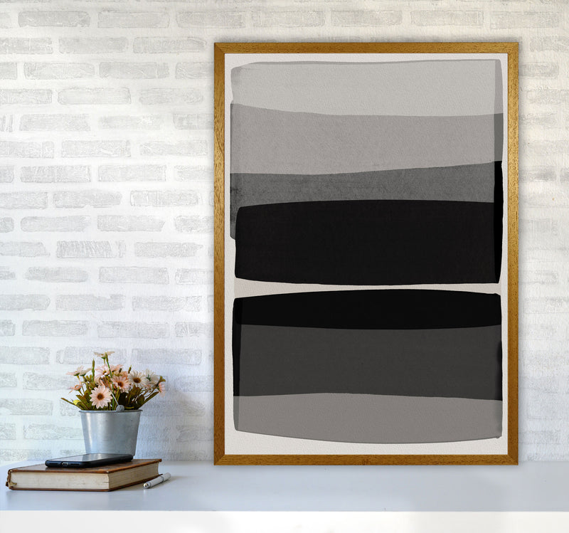 Modern Black and White Abstract Art Print by Orara Studio A1 Print Only
