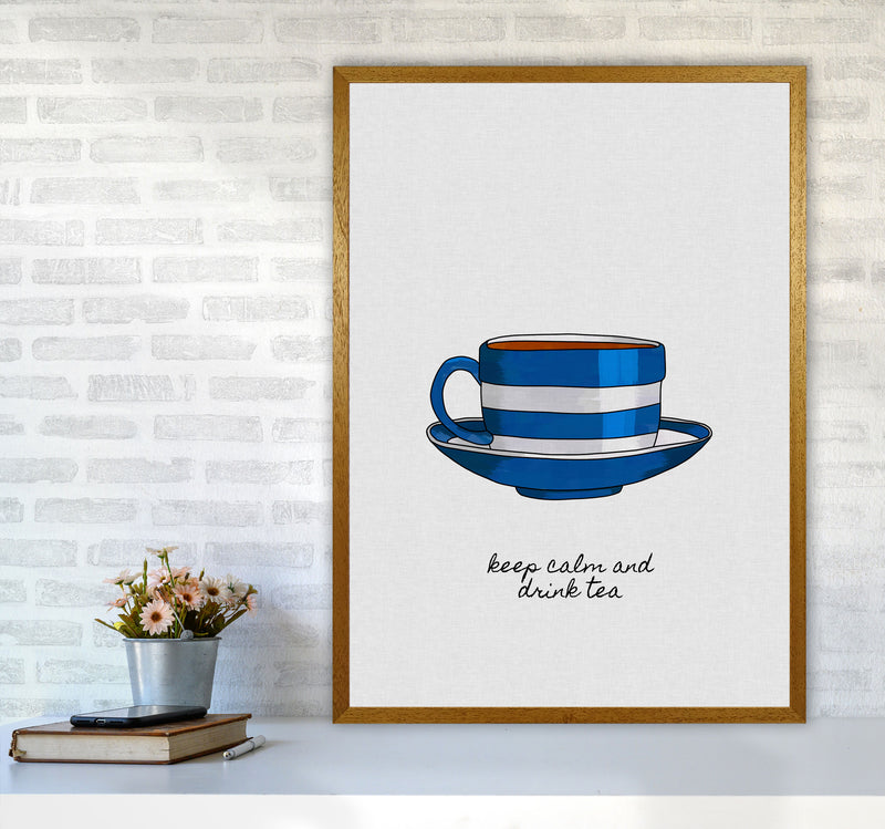 Keep Calm & Drink Tea Quote Art Print by Orara Studio A1 Print Only