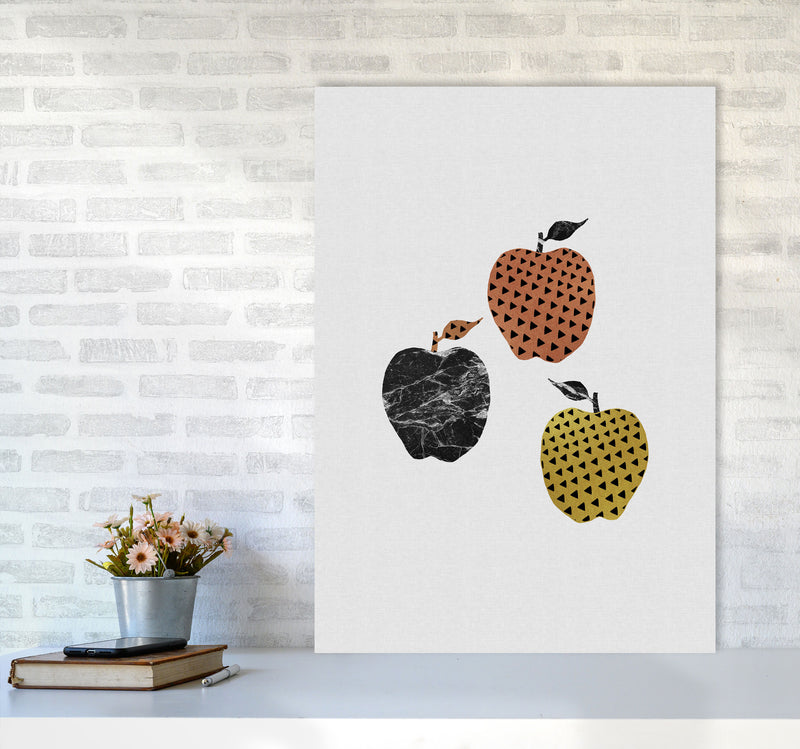 Apples Print By Orara Studio, Framed Kitchen Wall Art A1 Black Frame