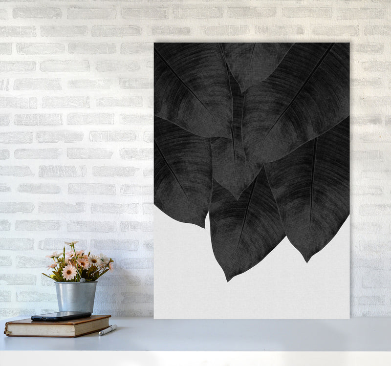 Banana Leaf Black & White III Print By Orara Studio A1 Black Frame