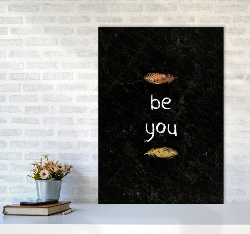 Be You Nursery Quote Print By Orara Studio A1 Black Frame