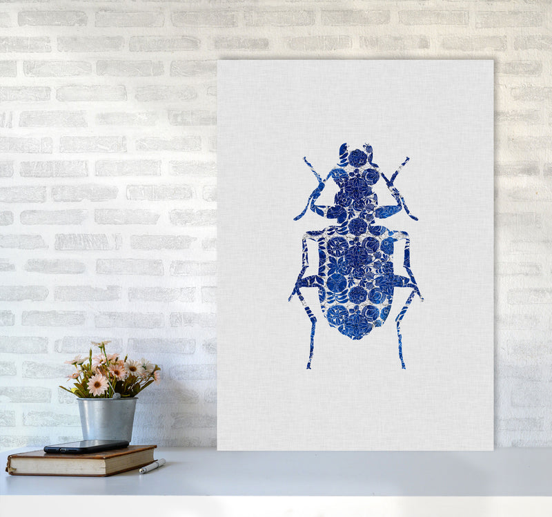Blue Beetle II Print By Orara Studio Animal Art Print A1 Black Frame