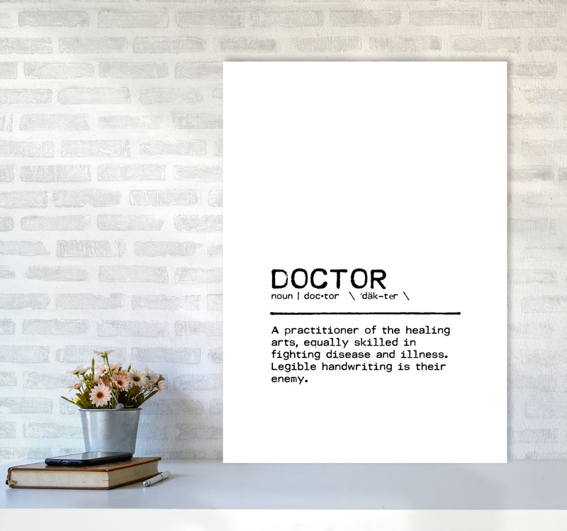 Doctor Legible Definition Quote Print By Orara Studio A1 Black Frame