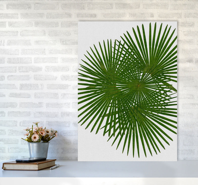 Fan Palm Print By Orara Studio, Framed Botanical & Nature Art Print A1 Black Frame