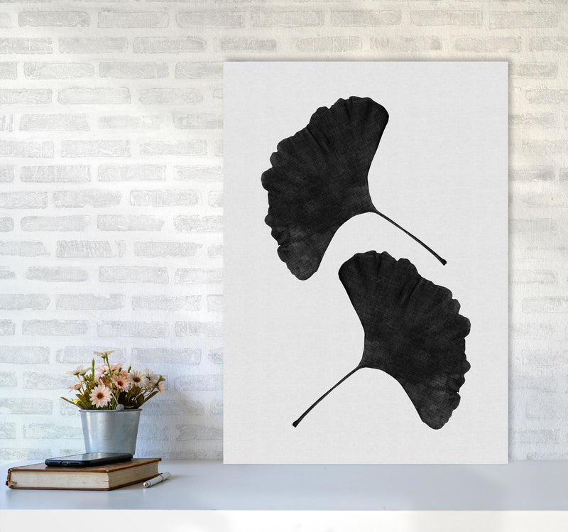 Ginkgo Leaf Black & White II Print By Orara Studio A1 Black Frame