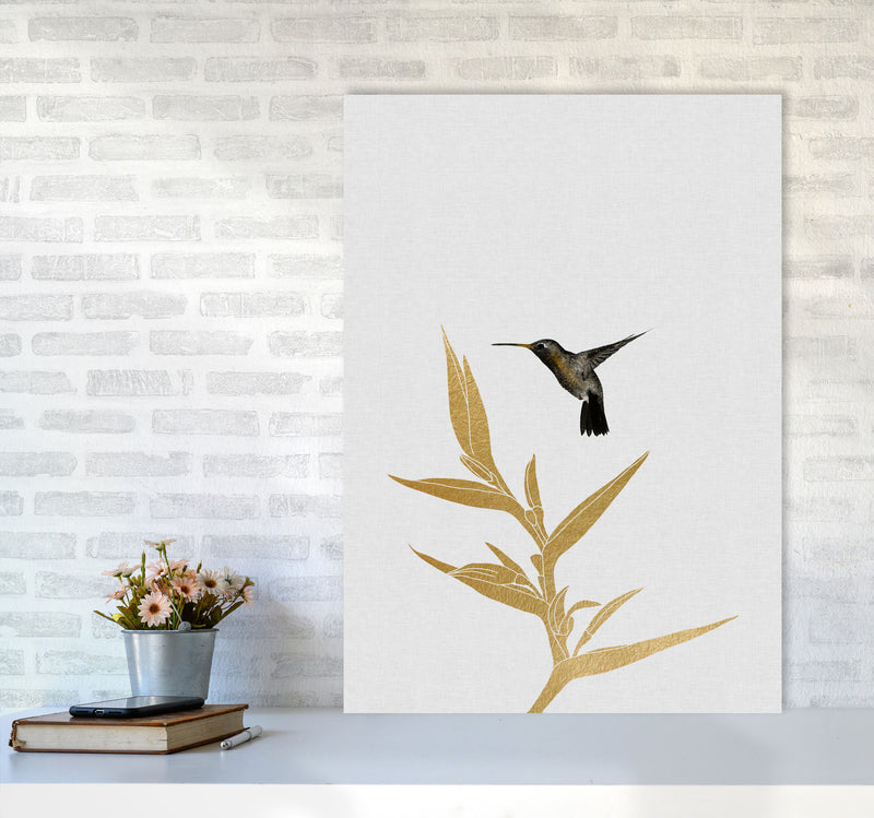 Hummingbird & Flower II Print By Orara Studio A1 Black Frame