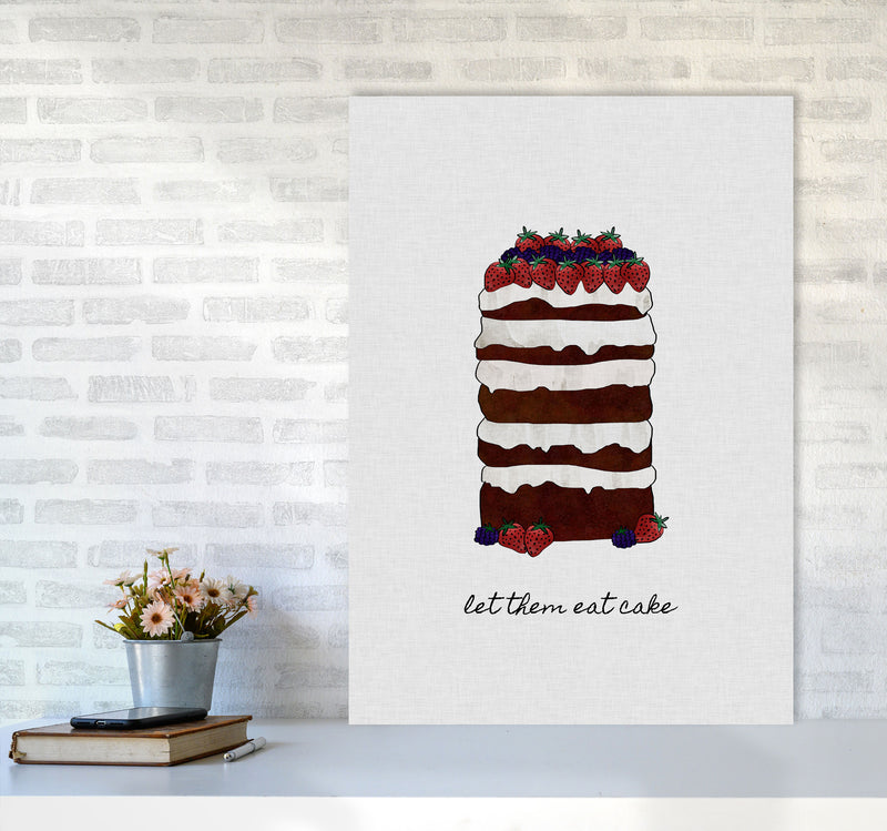 Let Them Eat Cake Print By Orara Studio, Framed Kitchen Wall Art A1 Black Frame