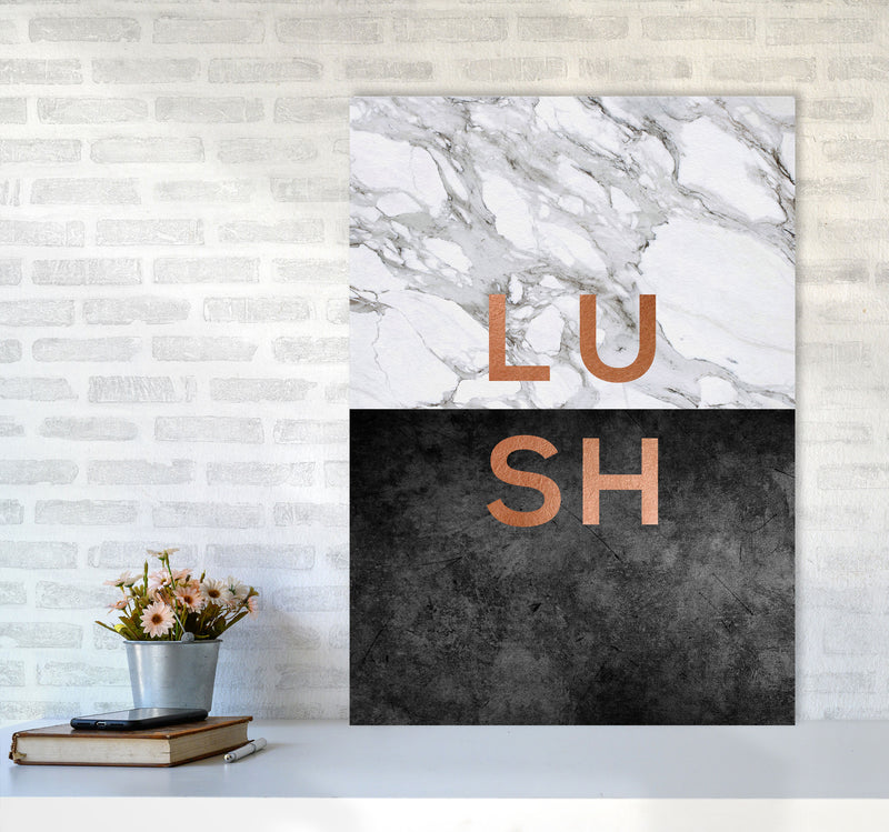 Lush Copper Quote Print By Orara Studio A1 Black Frame