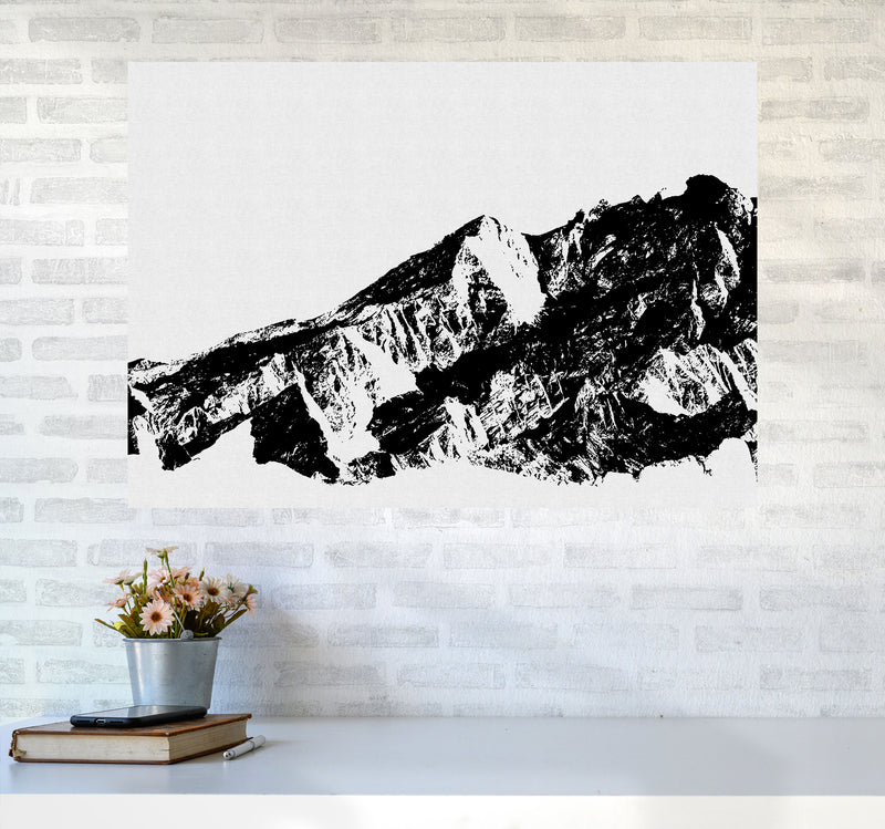 Mountains I Print By Orara Studio, Framed Botanical & Nature Art Print A1 Black Frame