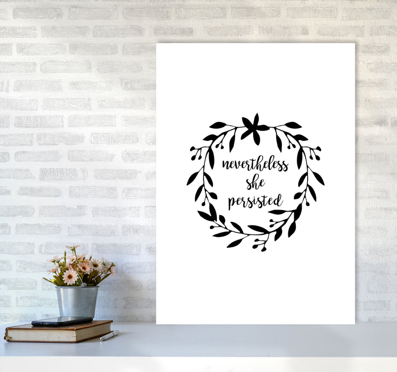 Nevertheless She Persisted Illustration Print By Orara Studio A1 Black Frame