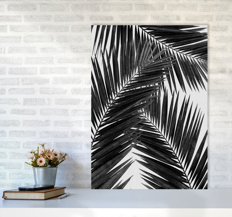 Palm Leaf Black & White III Print By Orara Studio A1 Black Frame
