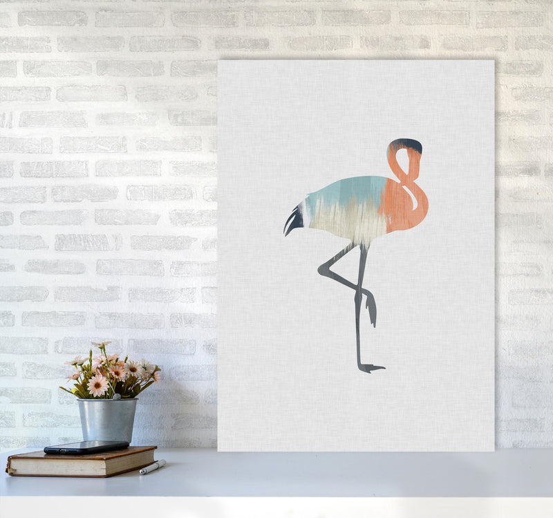 Pastel Flamingo Print By Orara Studio Animal Art Print A1 Black Frame