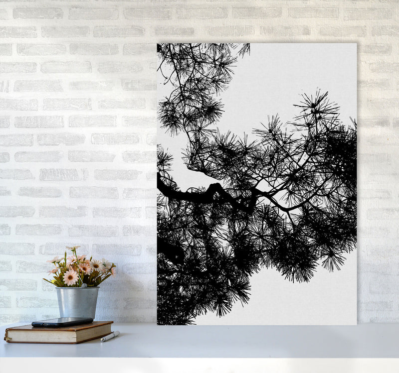 Pine Tree Black & White Print By Orara Studio A1 Black Frame