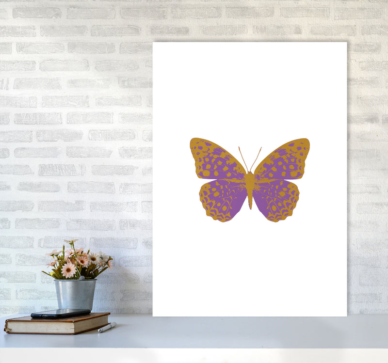 Purple Butterfly Print By Orara Studio Animal Art Print A1 Black Frame