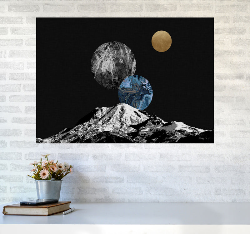 Space II Print By Orara Studio A1 Black Frame