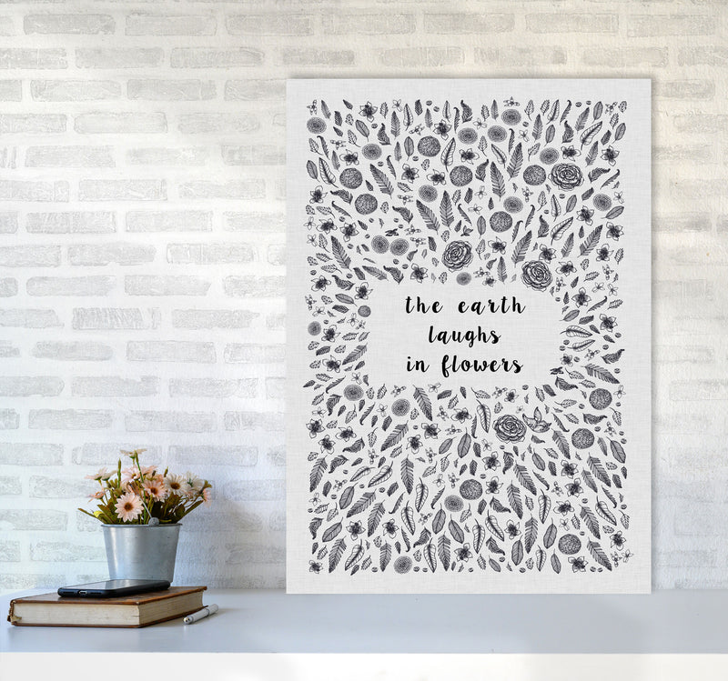 The Earth Laughs In Flowers Shakespeare Quote Print By Orara Studio A1 Black Frame