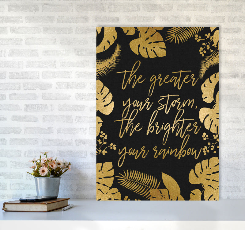 The Greater Your Storm Print By Orara Studio A1 Black Frame