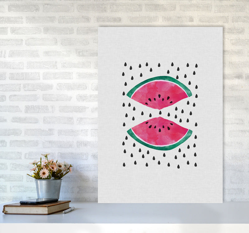 Watermelon Slices Print By Orara Studio, Framed Kitchen Wall Art A1 Black Frame