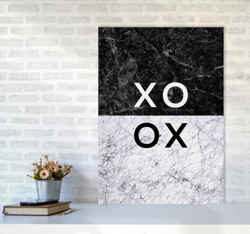 XO Hugs & Kisses Quote Print By Orara Studio A1 Black Frame
