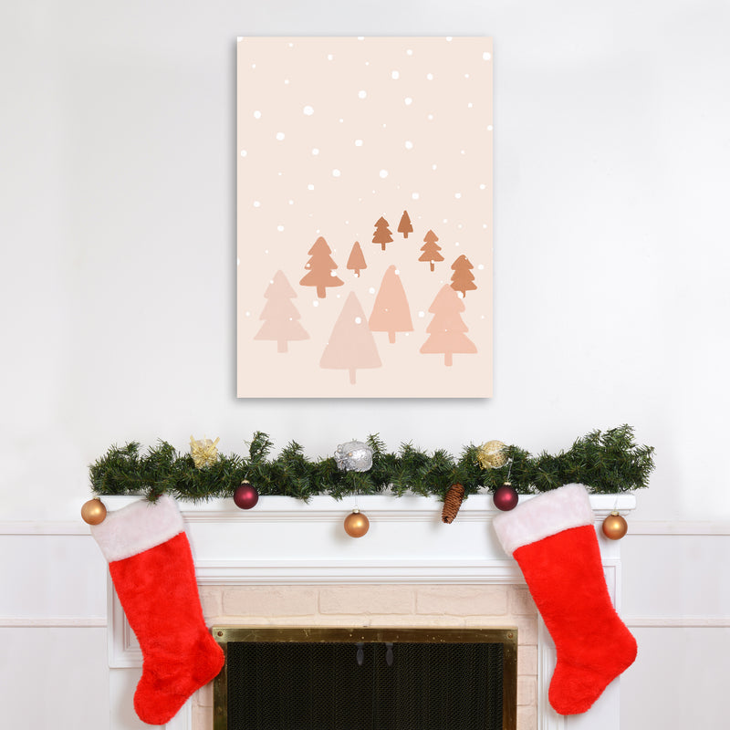 Winter Forest Christmas Art Print by Orara Studio A1 Black Frame