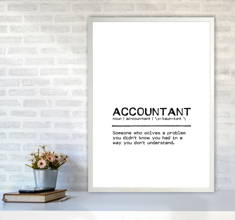 Accountant Solves Definition Quote Print By Orara Studio A1 Oak Frame