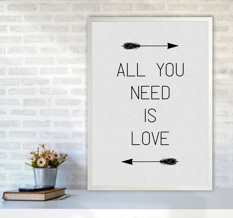 All You Need Is Love Print By Orara Studio A1 Oak Frame