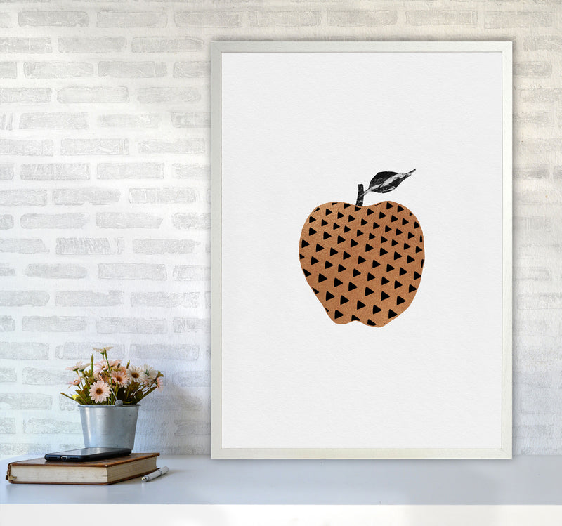 Apple Fruit Illustration Print By Orara Studio, Framed Kitchen Wall Art A1 Oak Frame