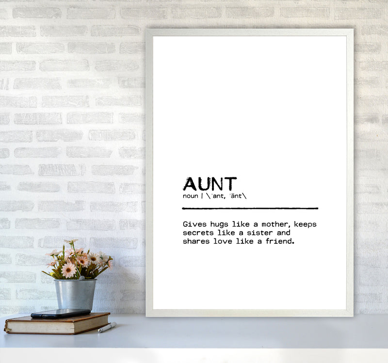 Aunt Friend Definition Quote Print By Orara Studio A1 Oak Frame