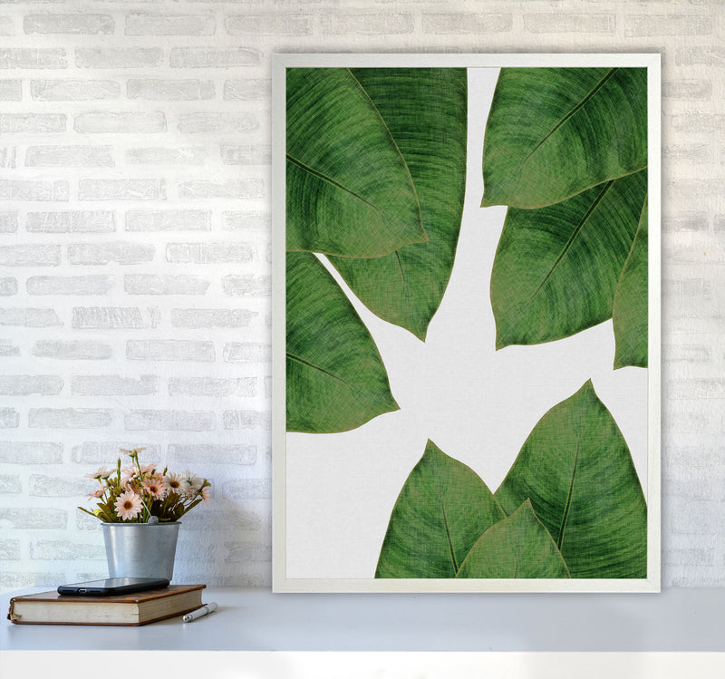 Banana Leaf I Print By Orara Studio, Framed Botanical & Nature Art Print A1 Oak Frame