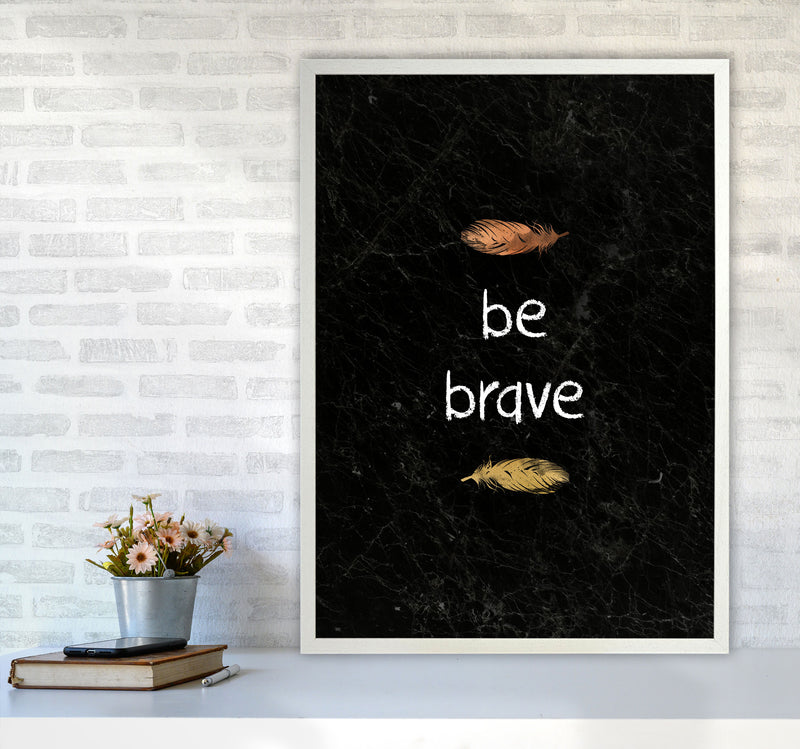 Be Brave Baby Quote Print By Orara Studio A1 Oak Frame