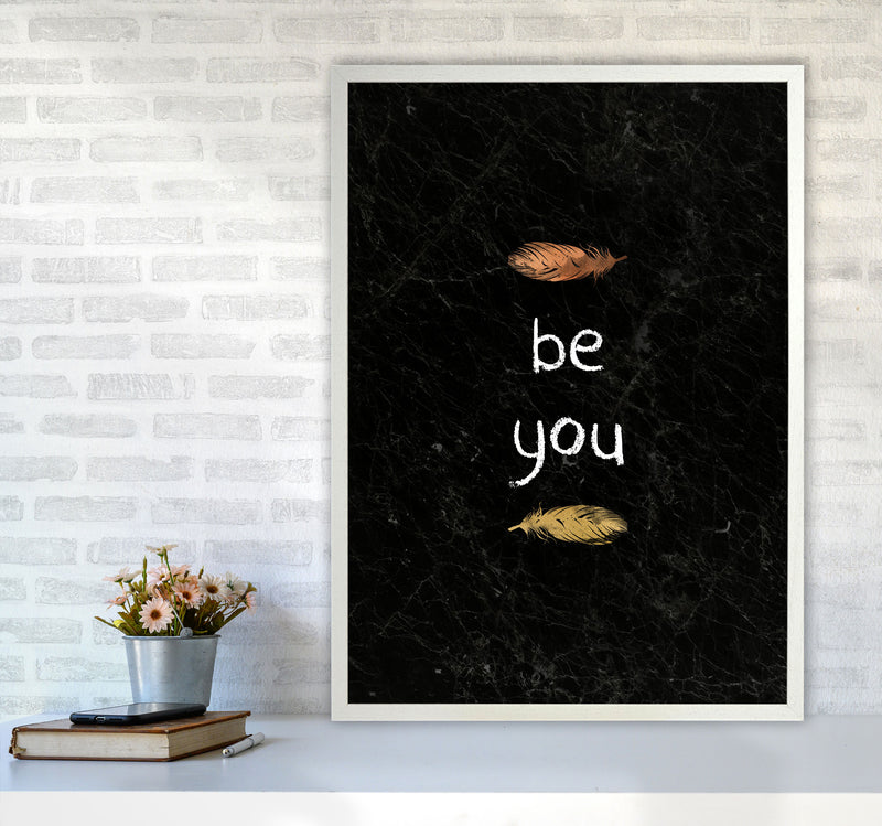 Be You Nursery Quote Print By Orara Studio A1 Oak Frame