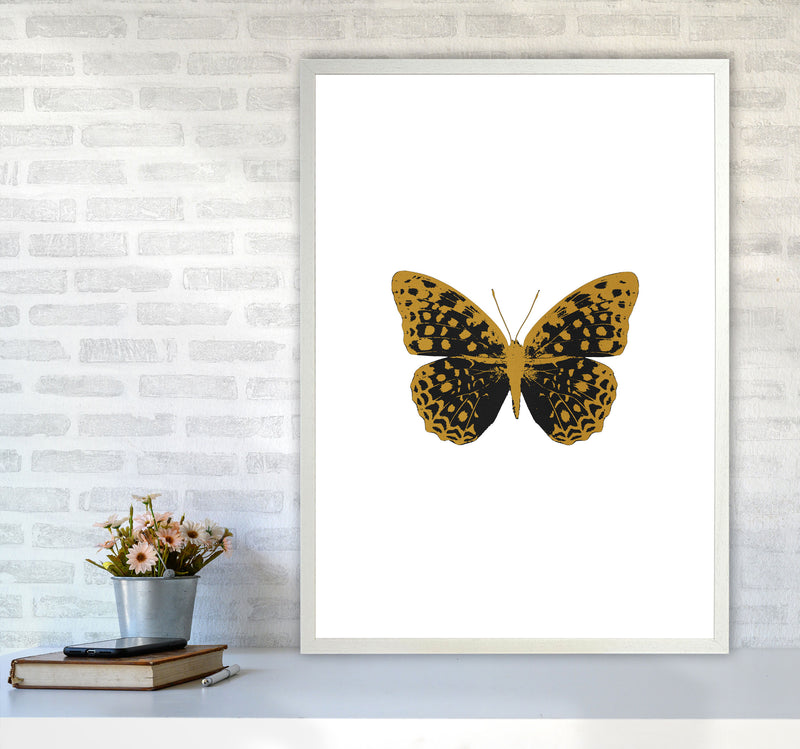 Black Butterfly Print By Orara Studio Animal Art Print A1 Oak Frame