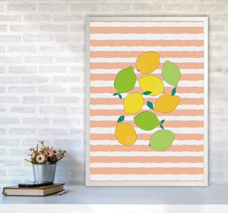 Citrus Crowd Print By Orara Studio, Framed Kitchen Wall Art A1 Oak Frame