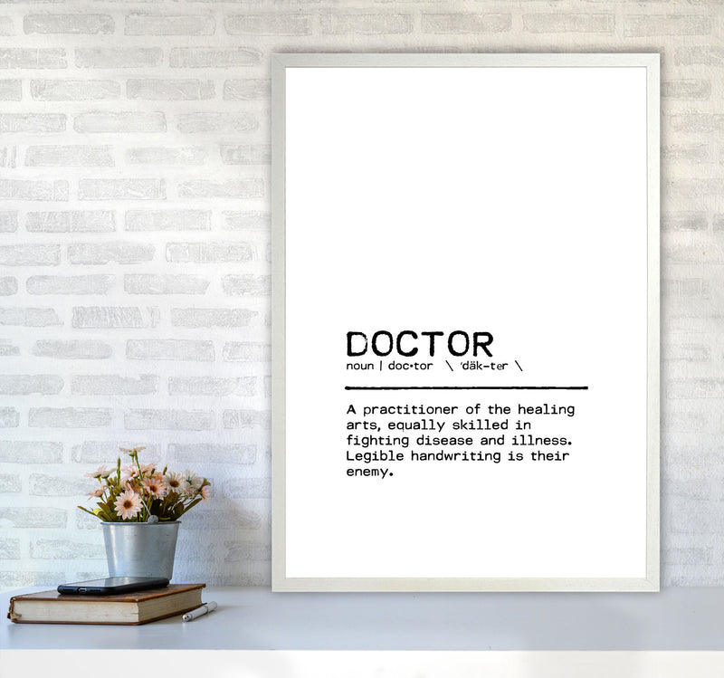 Doctor Legible Definition Quote Print By Orara Studio A1 Oak Frame