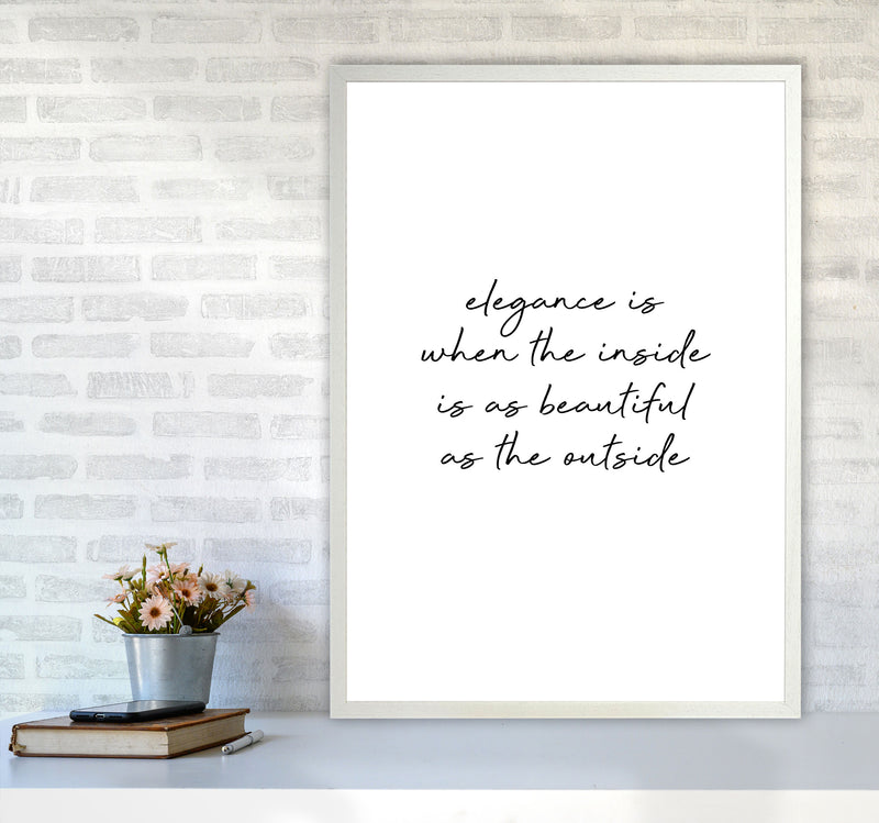 Elegance Quote Print By Orara Studio A1 Oak Frame