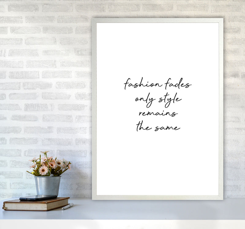 Fashion Fades Quote Print By Orara Studio A1 Oak Frame