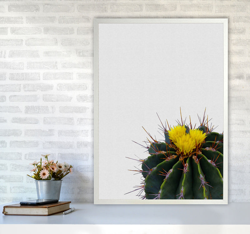 Flower Cactus Print By Orara Studio, Framed Botanical & Nature Art Print A1 Oak Frame