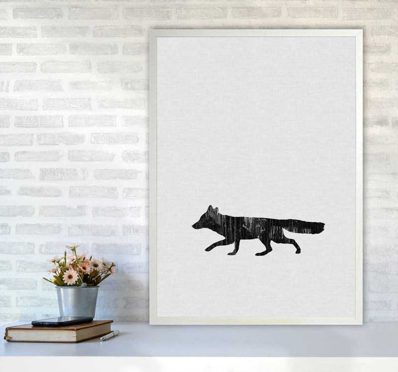 Fox Animal Art Print By Orara Studio Animal Art Print A1 Oak Frame