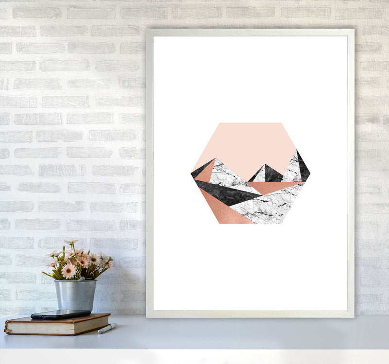 Geometric Landscape III Print By Orara Studio A1 Oak Frame