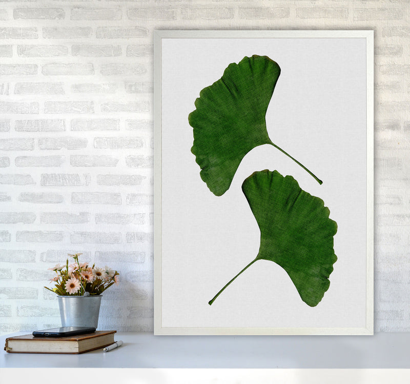 Ginkgo Leaf II Print By Orara Studio, Framed Botanical & Nature Art Print A1 Oak Frame