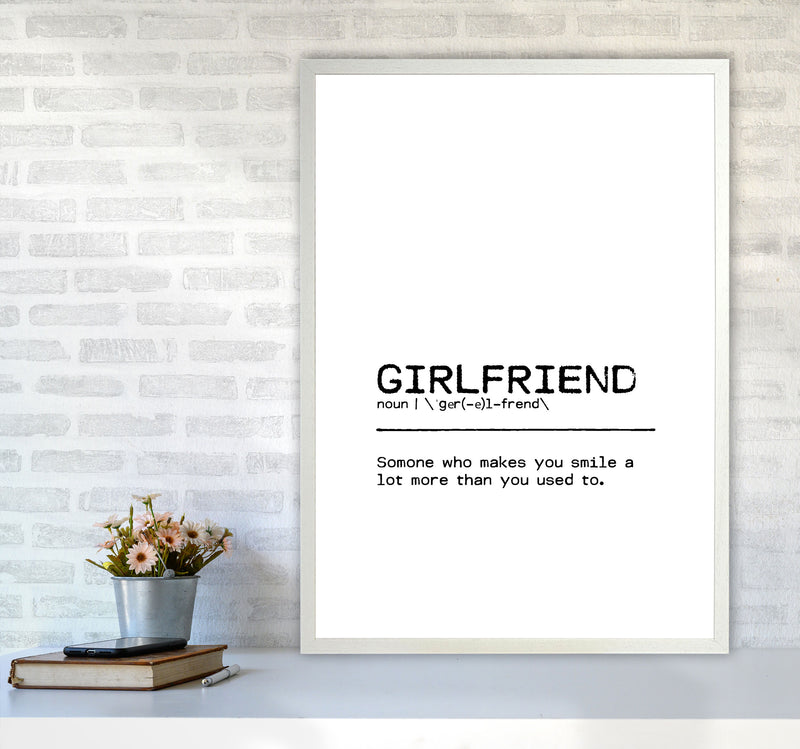 Girlfriend Smile Definition Quote Print By Orara Studio A1 Oak Frame