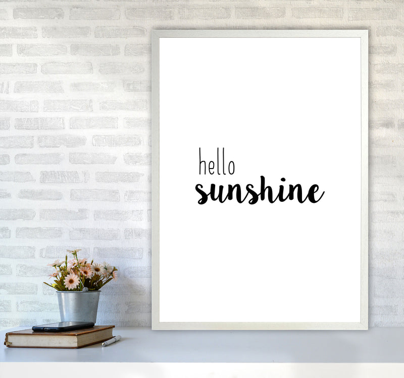 Hello Sunshine Quote Print By Orara Studio A1 Oak Frame
