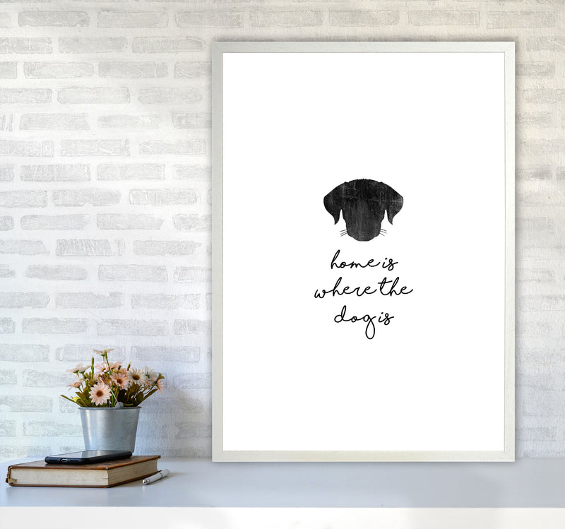 Home Is Where The Dog Is Print By Orara Studio Animal Art Print A1 Oak Frame