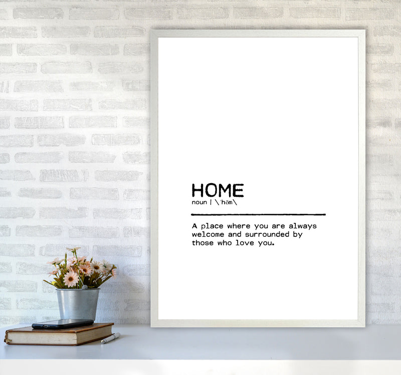 Home Welcome Definition Quote Print By Orara Studio A1 Oak Frame