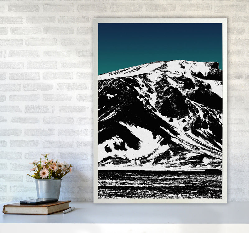 Iceland Mountains I Print By Orara Studio, Framed Botanical & Nature Art Print A1 Oak Frame