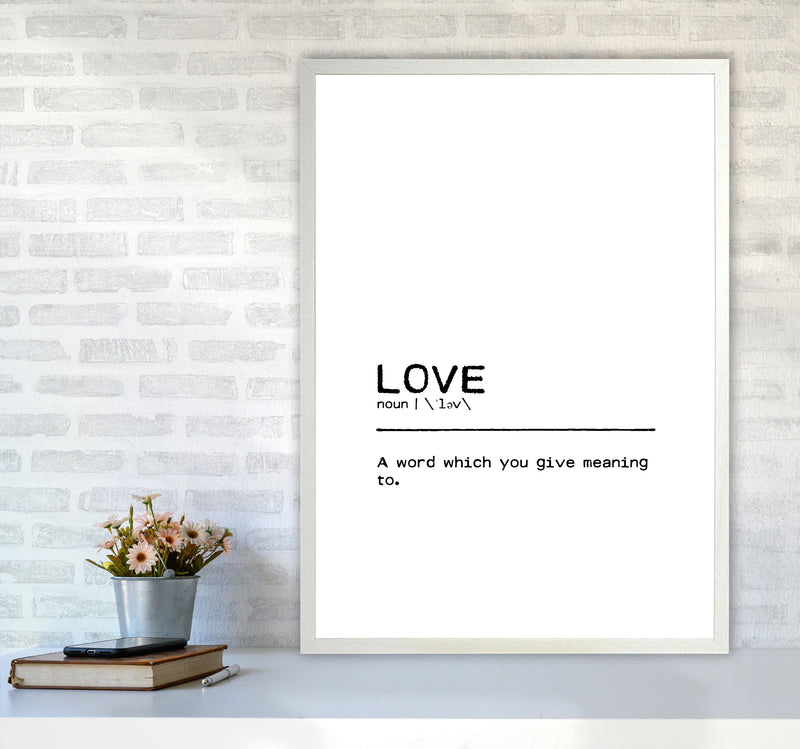 Love You Definition Quote Print By Orara Studio A1 Oak Frame