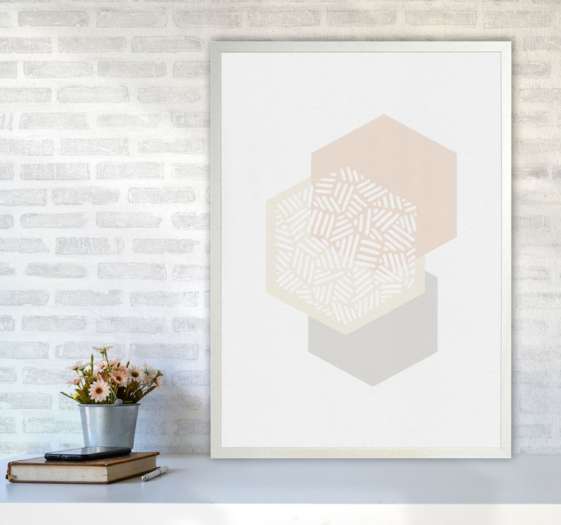 Minimalist Geometric I Print By Orara Studio A1 Oak Frame