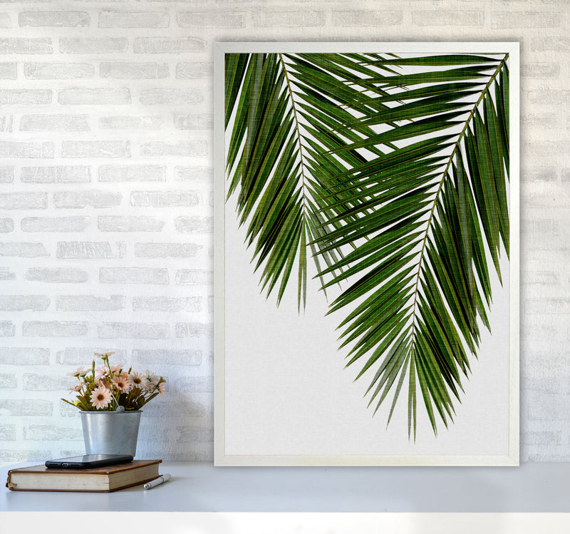 Palm Leaf II Print By Orara Studio, Framed Botanical & Nature Art Print A1 Oak Frame