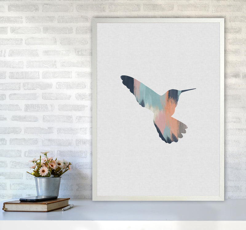 Pastel Hummingbird II Print By Orara Studio Animal Art Print A1 Oak Frame