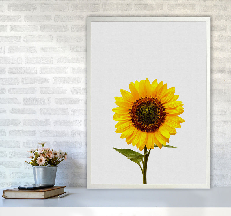 Sunflower Still Life Print By Orara Studio, Framed Botanical & Nature Art Print A1 Oak Frame